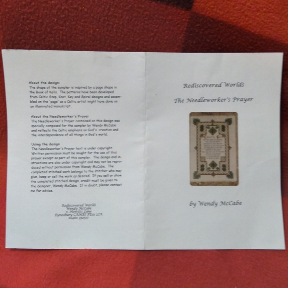 Needleworker Project - The Needleworker's Prayer by Wendy McCabe - Picture 6 of 9